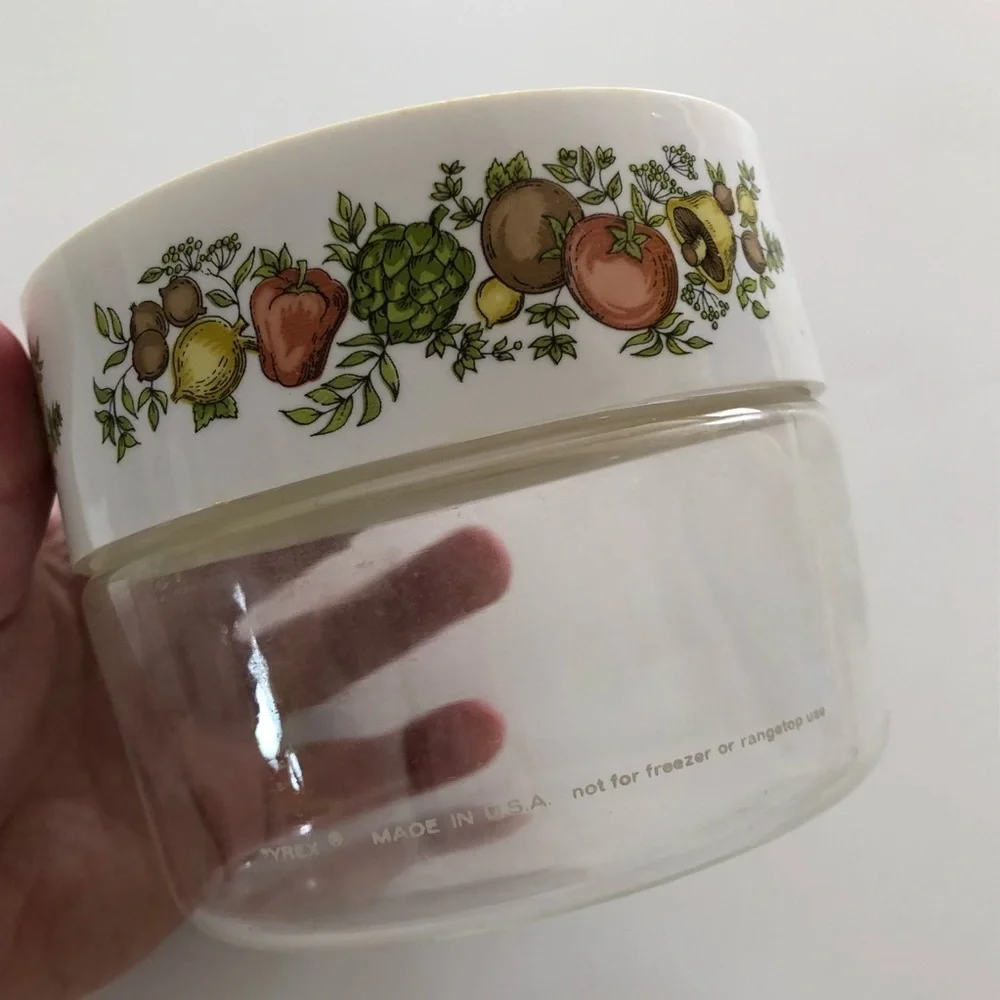 Vintage Pyrex Corning Spice of Life Glass Canister Storage Jar Lid Gasket 0593